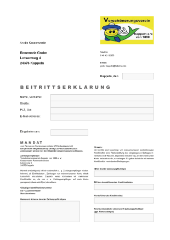 Ansicht Mandat Beitrittserklärung